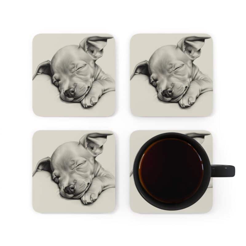 American Hairless Terrier Coaster Set