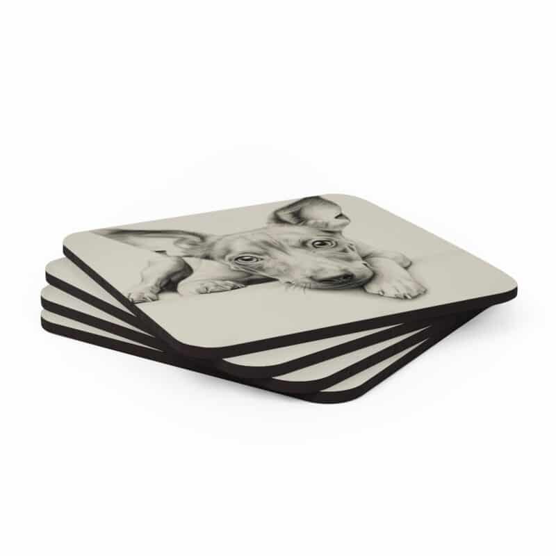 American Hairless Terrier Coaster Set