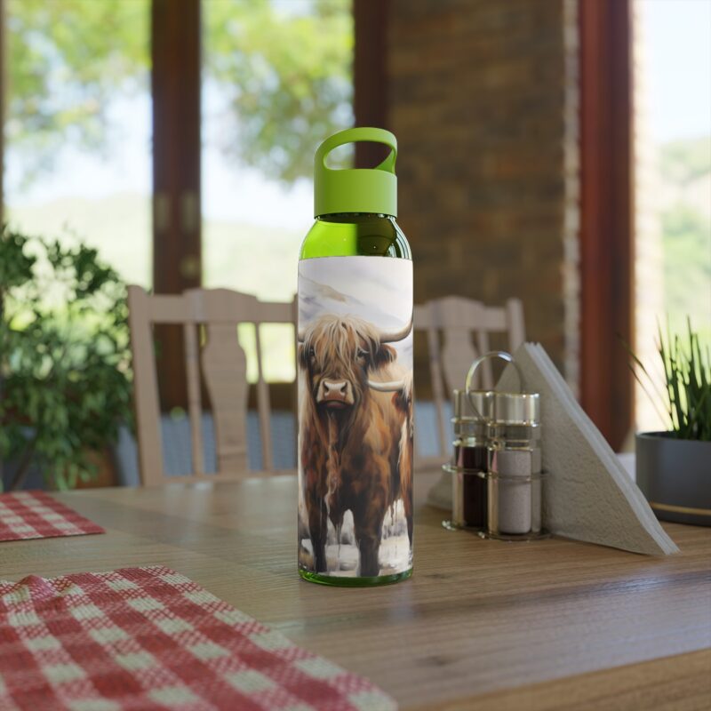 Highland Cows Sky Water Bottle