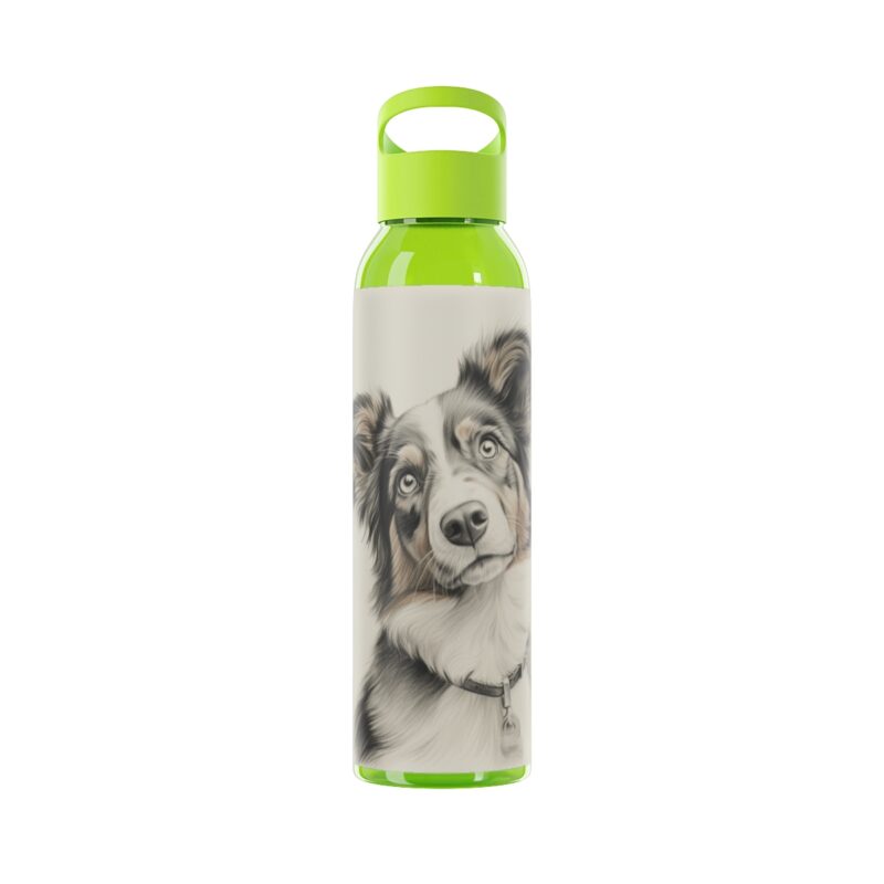 Australian Shepherd Dog Sky Water Bottle