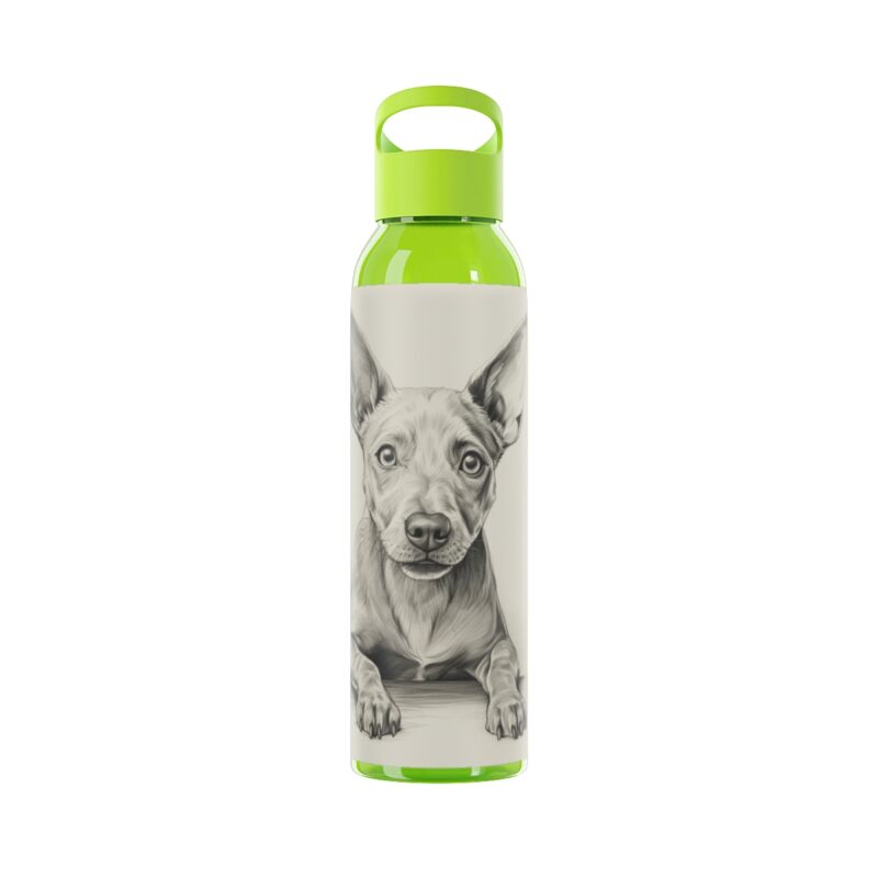 American Hairless Terrier Sky Water Bottle