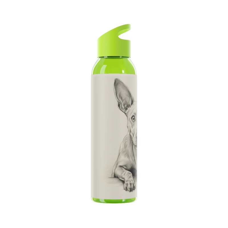 American Hairless Terrier Sky Water Bottle