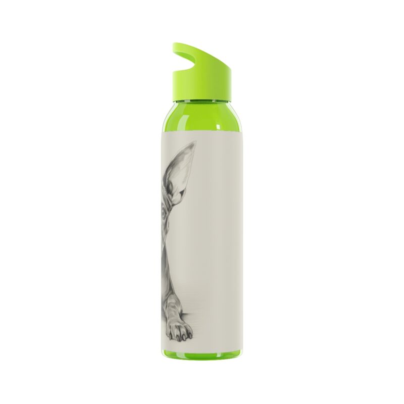 American Hairless Terrier Sky Water Bottle