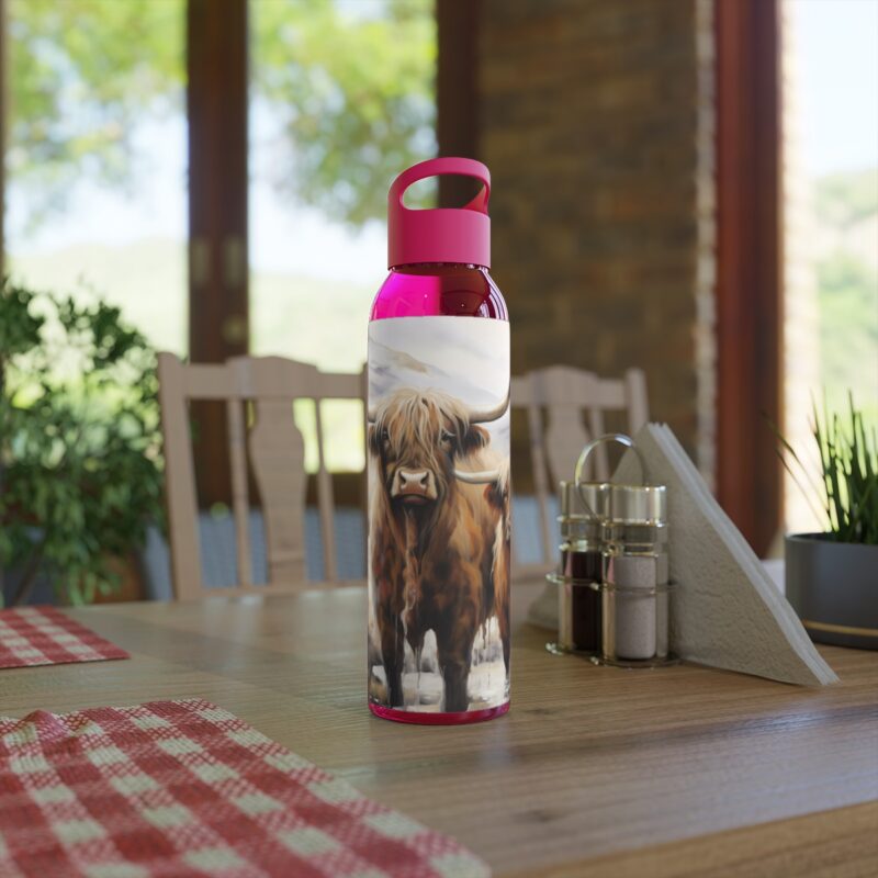 Highland Cows Sky Water Bottle