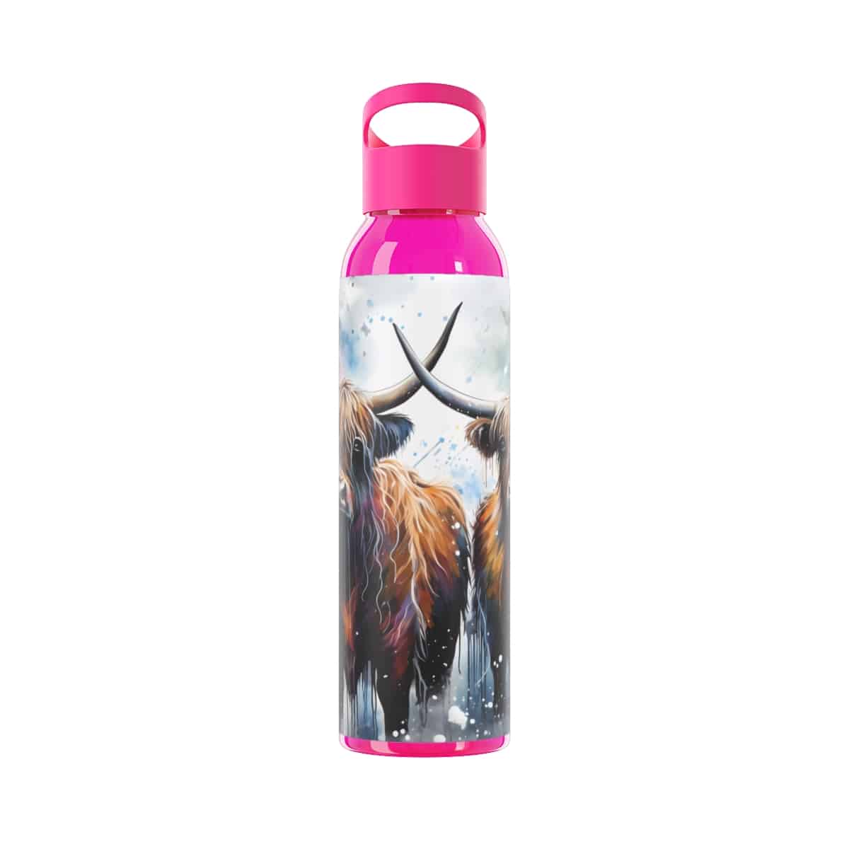 Highland Cows Sky Water Bottle