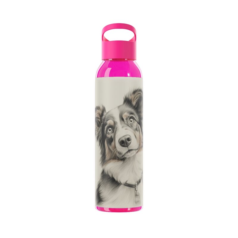 Australian Shepherd Dog Sky Water Bottle