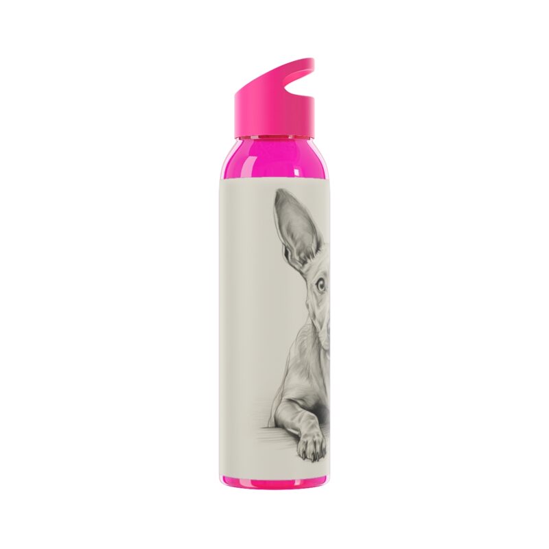 American Hairless Terrier Sky Water Bottle