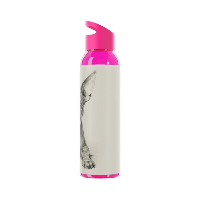 American Hairless Terrier Sky Water Bottle