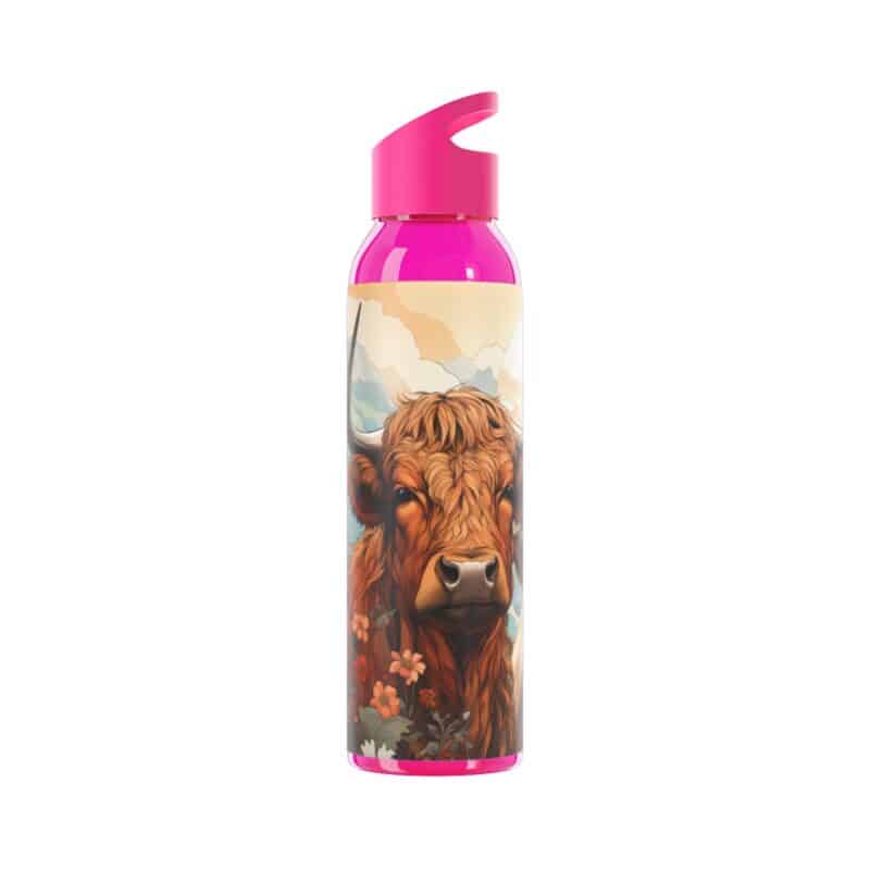 Highland Cows Sky Water Bottle