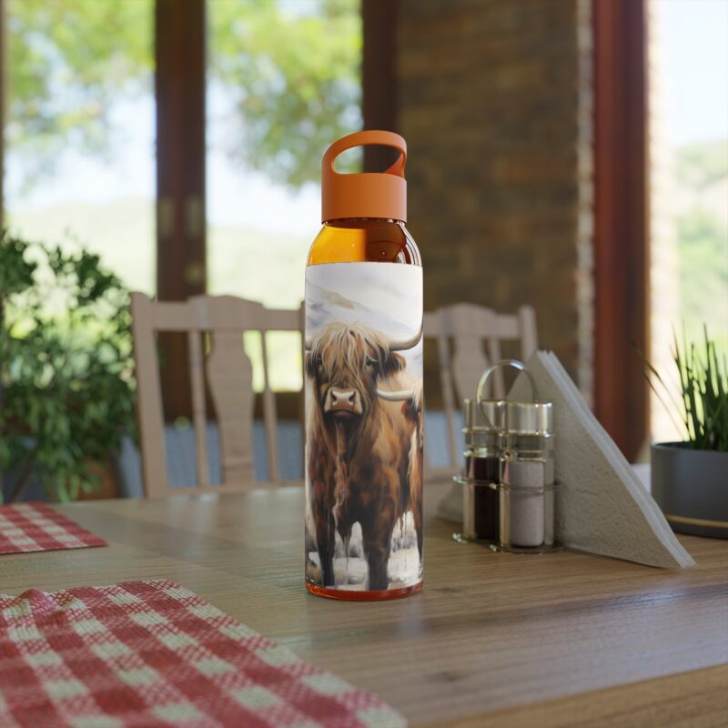 Highland Cows Sky Water Bottle