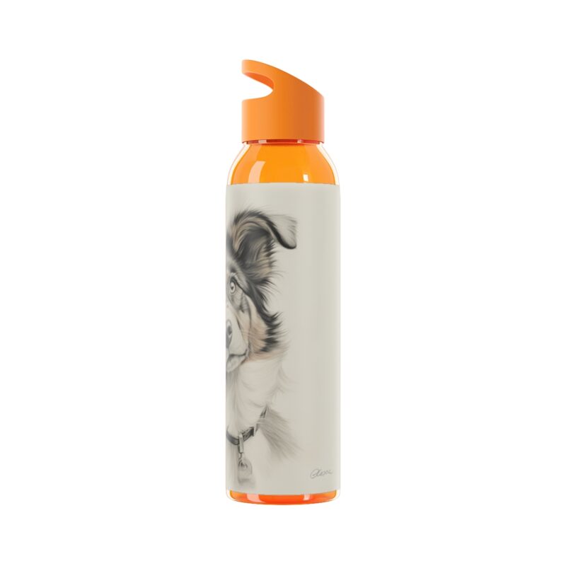 Australian Shepherd Dog Sky Water Bottle