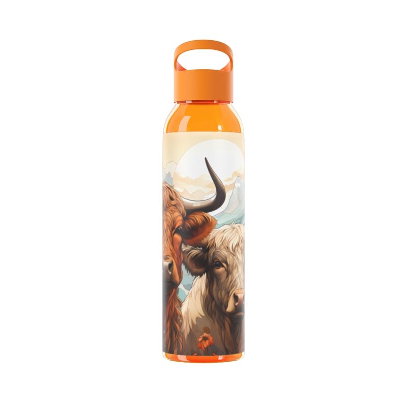 Highland Cows Sky Water Bottle