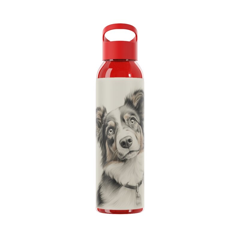 Australian Shepherd Dog Sky Water Bottle