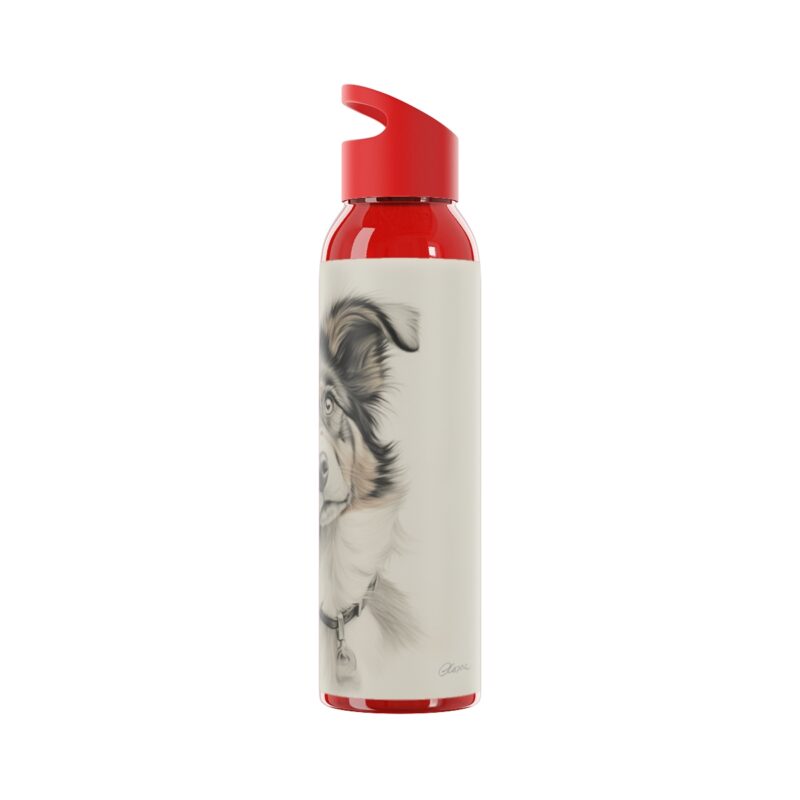 Australian Shepherd Dog Sky Water Bottle