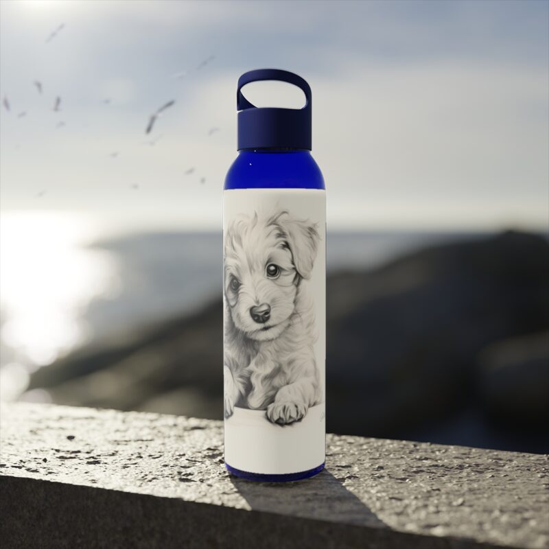 Poodle Sky Water Bottle