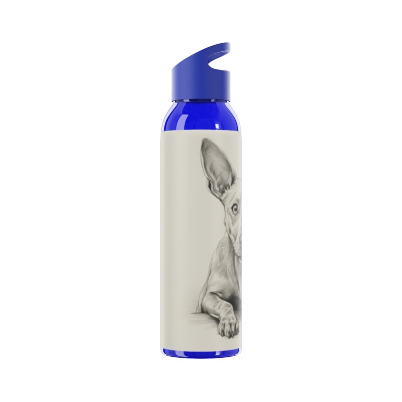 American Hairless Terrier Sky Water Bottle