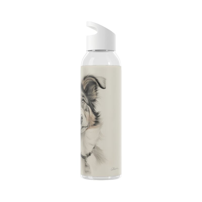 Australian Shepherd Dog Sky Water Bottle