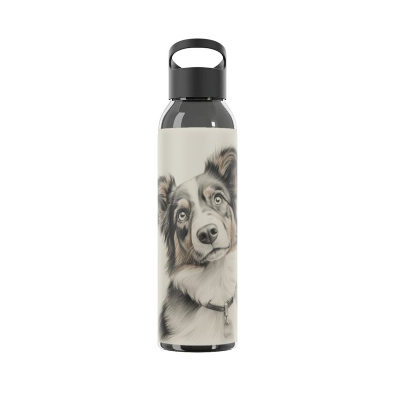 Australian Shepherd Dog Sky Water Bottle