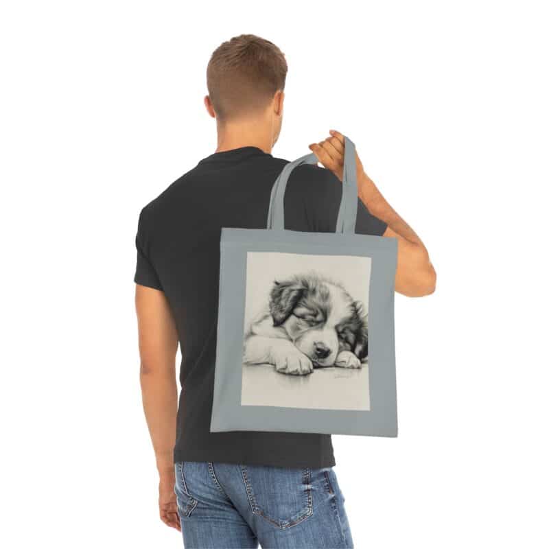 Australian Shepherd Dog Cotton Tote Bag