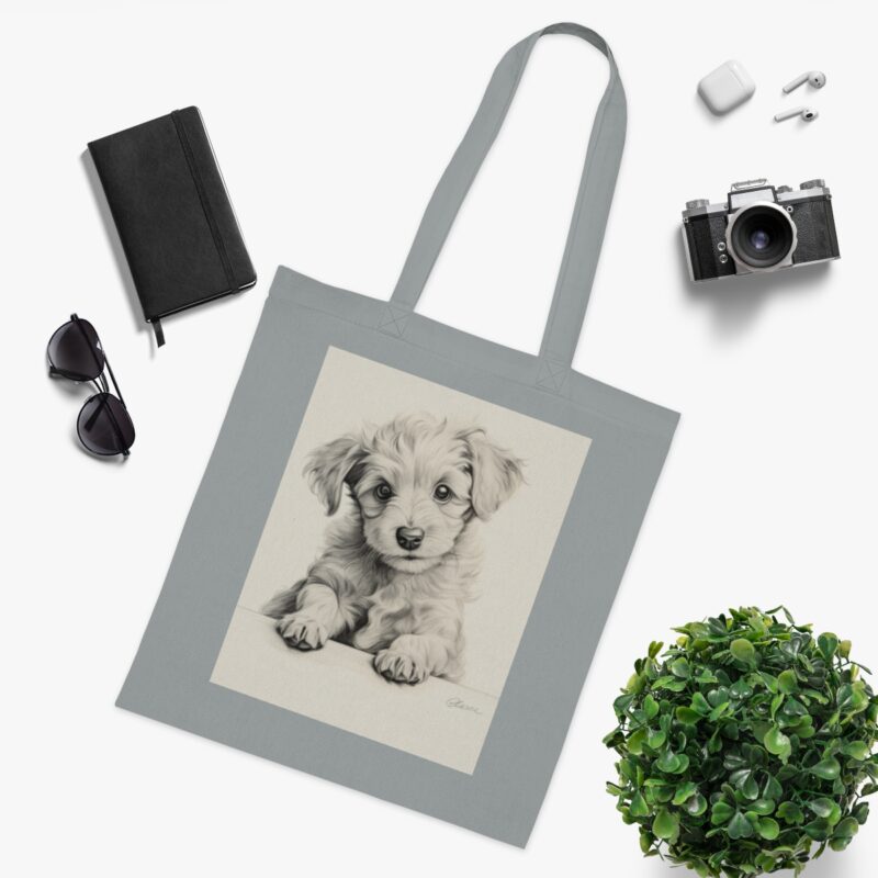 Poodle Cotton Tote Bag