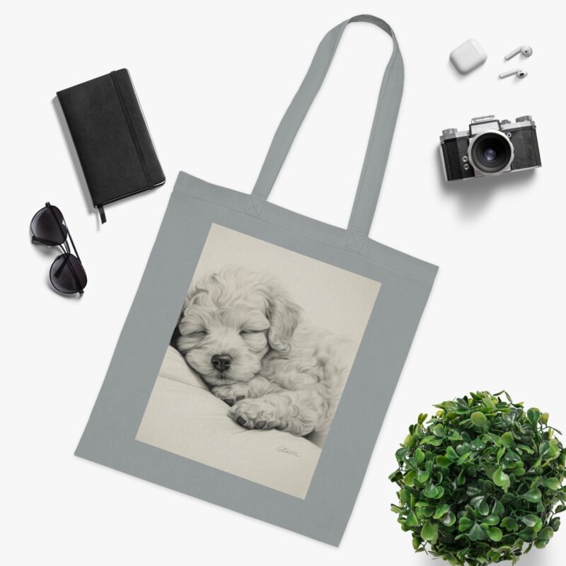 Poodle Cotton Tote Bag