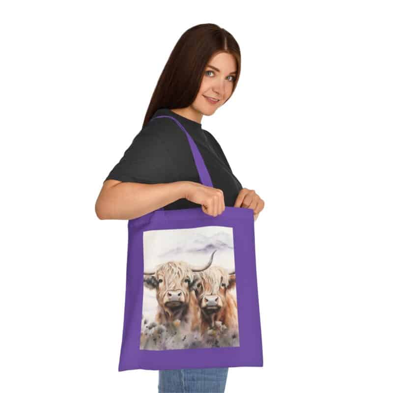 Highland Cows Cotton Tote Bag