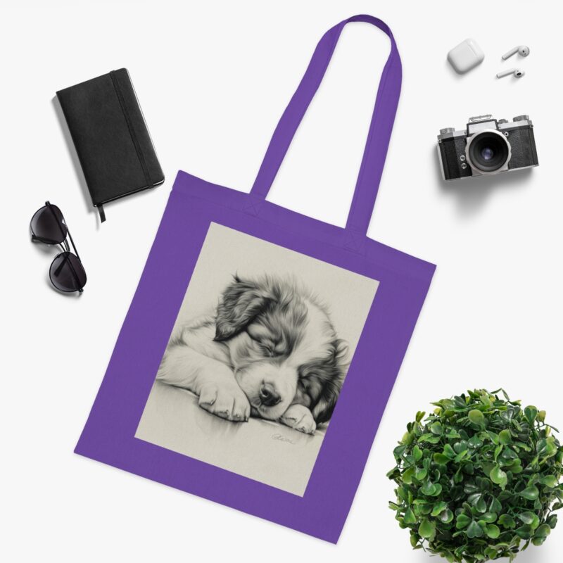 Australian Shepherd Dog Cotton Tote Bag