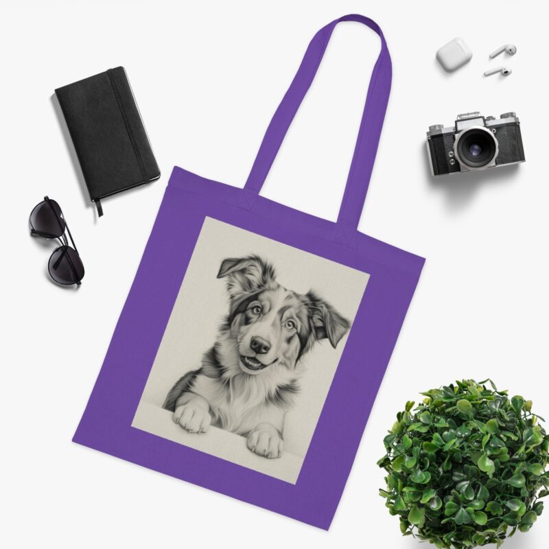 Australian Shepherd Dog Cotton Tote Bag