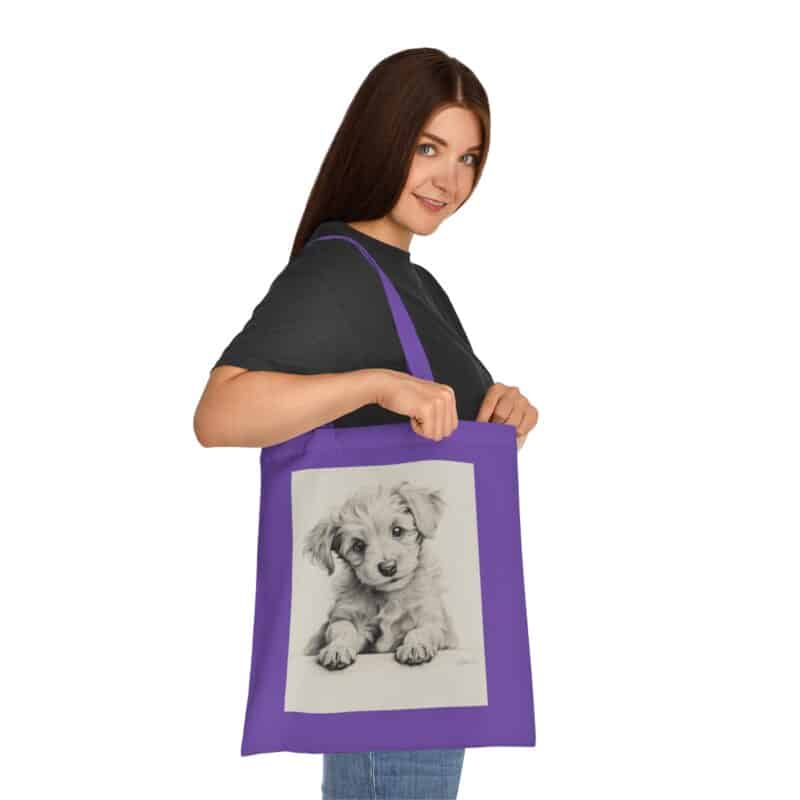 Poodle Cotton Tote Bag