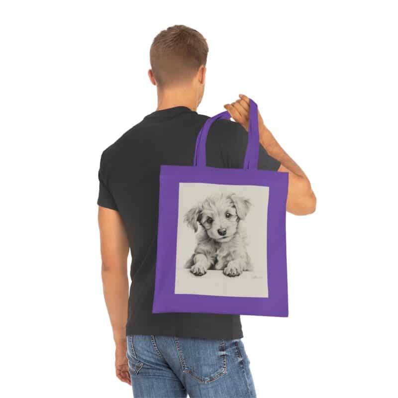 Poodle Cotton Tote Bag