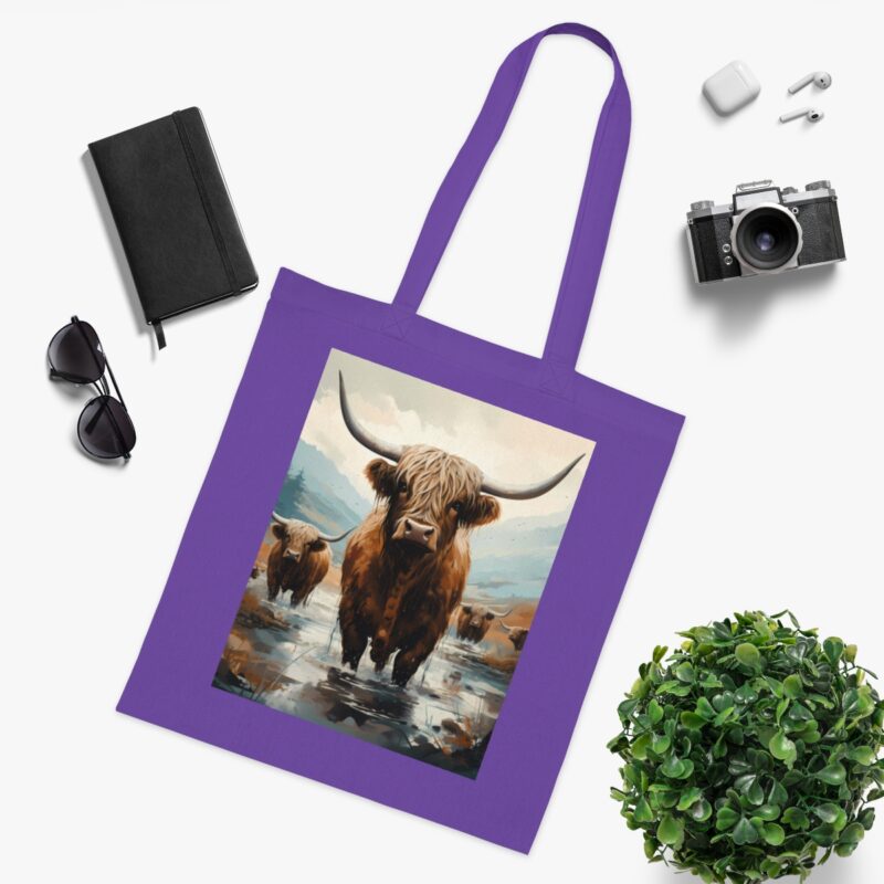 Highland Cows Cotton Tote Bag