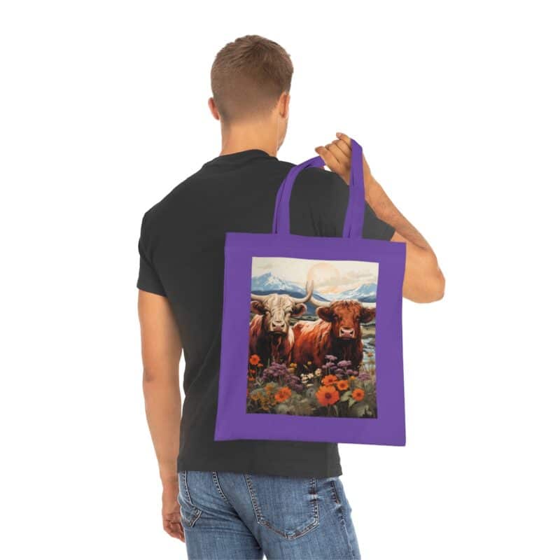 Highland Cows Cotton Tote Bag