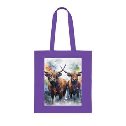 Highland Cows Cotton Tote Bag