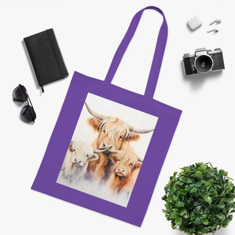 Highland Cows Cotton Tote Bag