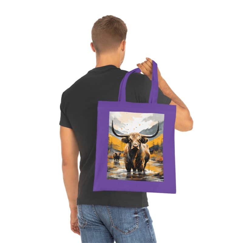 Highland Cows Cotton Tote Bag