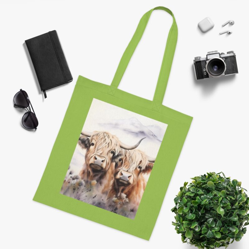 Highland Cows Cotton Tote Bag