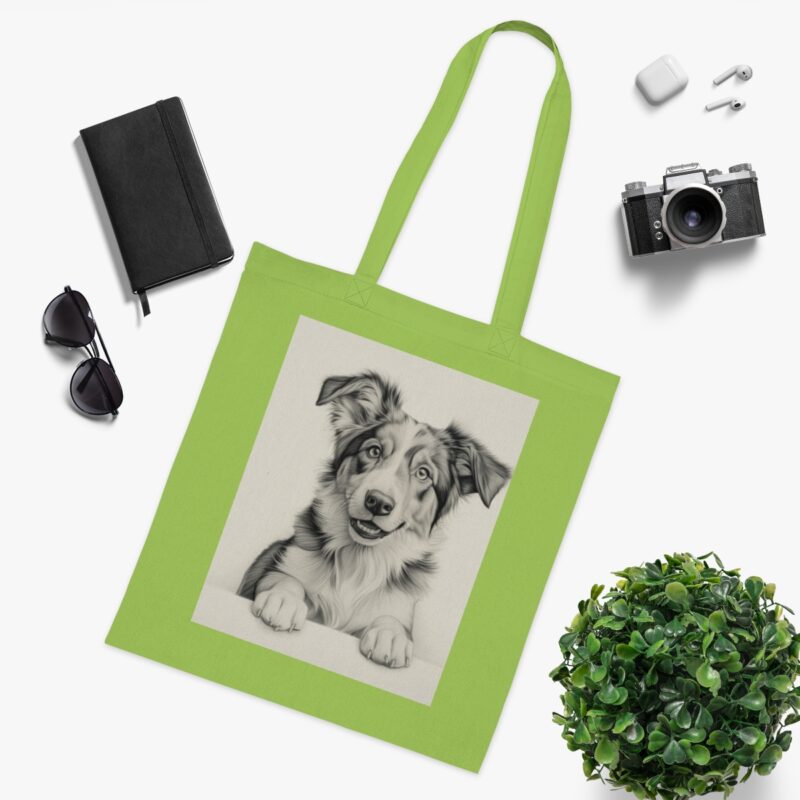 Australian Shepherd Dog Cotton Tote Bag