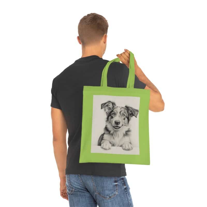 Australian Shepherd Dog Cotton Tote Bag