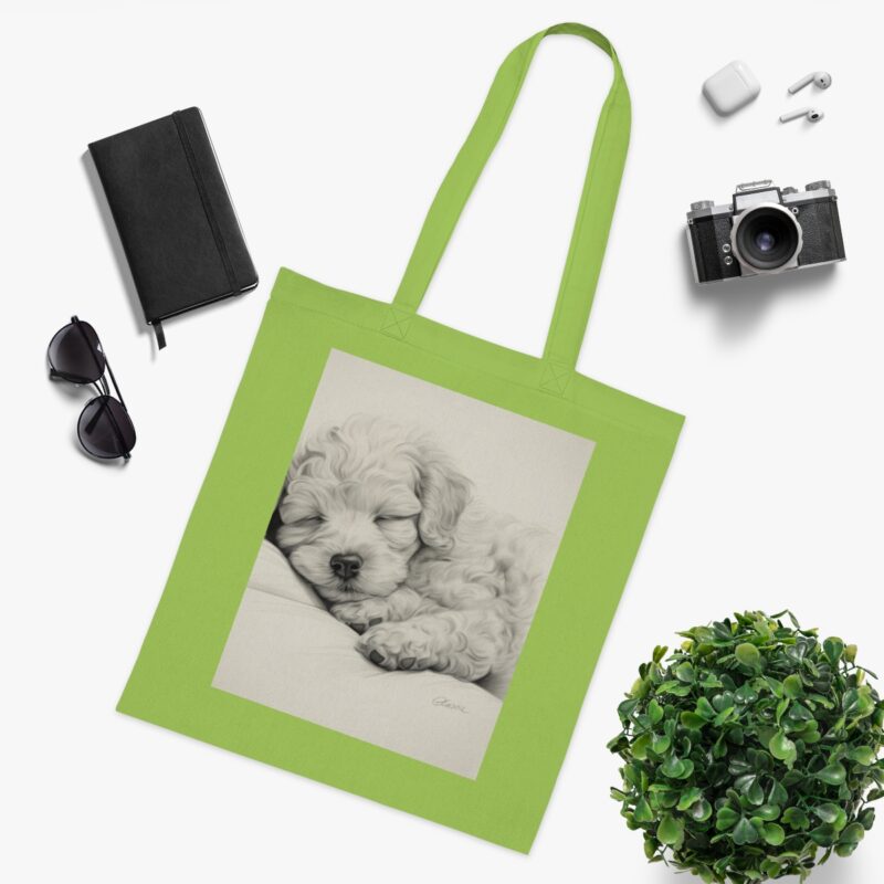 Poodle Cotton Tote Bag