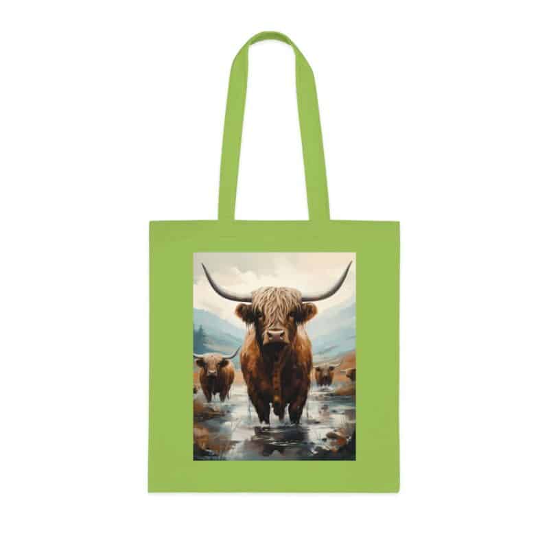 Highland Cows Cotton Tote Bag