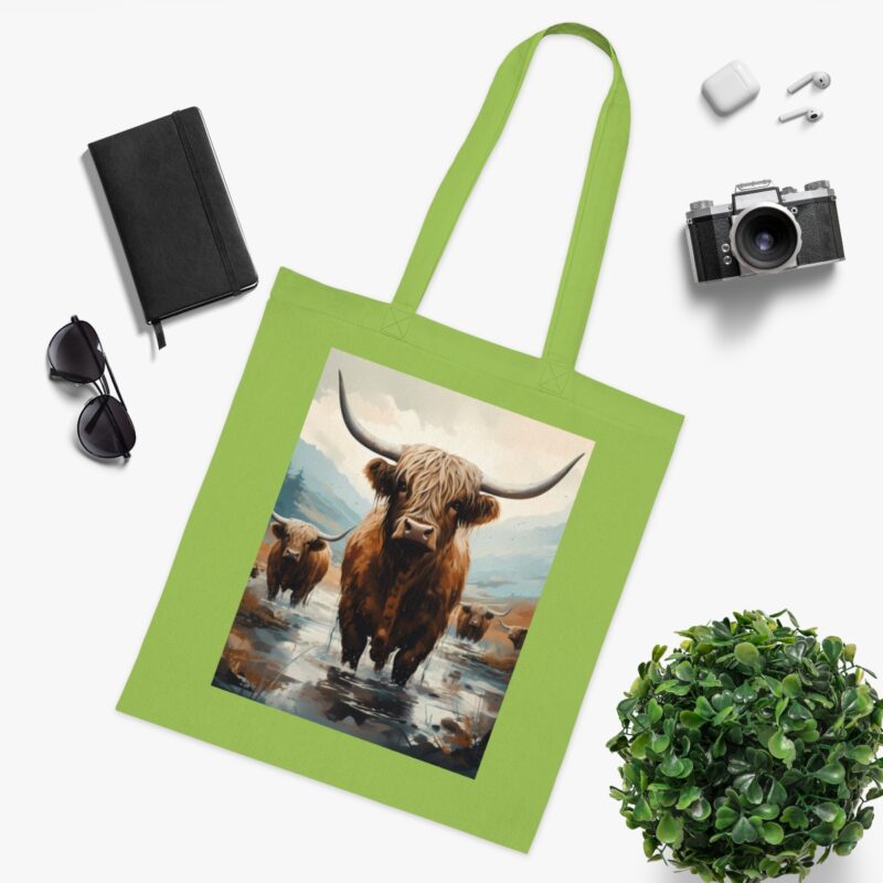 Highland Cows Cotton Tote Bag