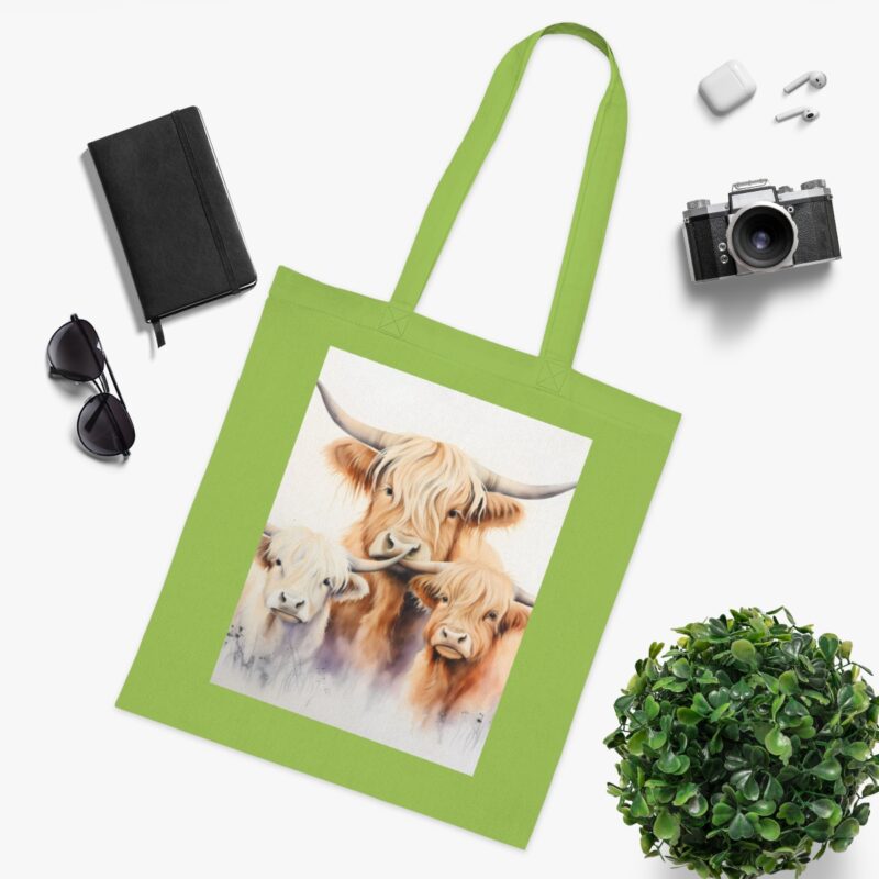 Highland Cows Cotton Tote Bag