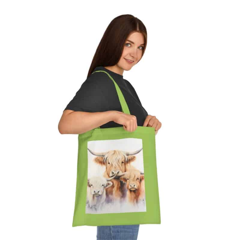 Highland Cows Cotton Tote Bag