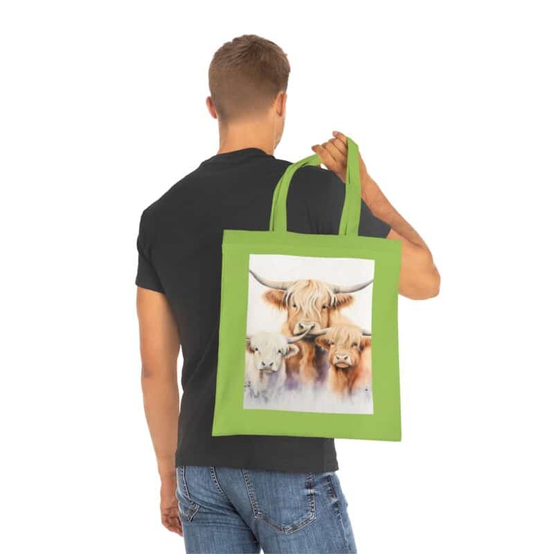 Highland Cows Cotton Tote Bag