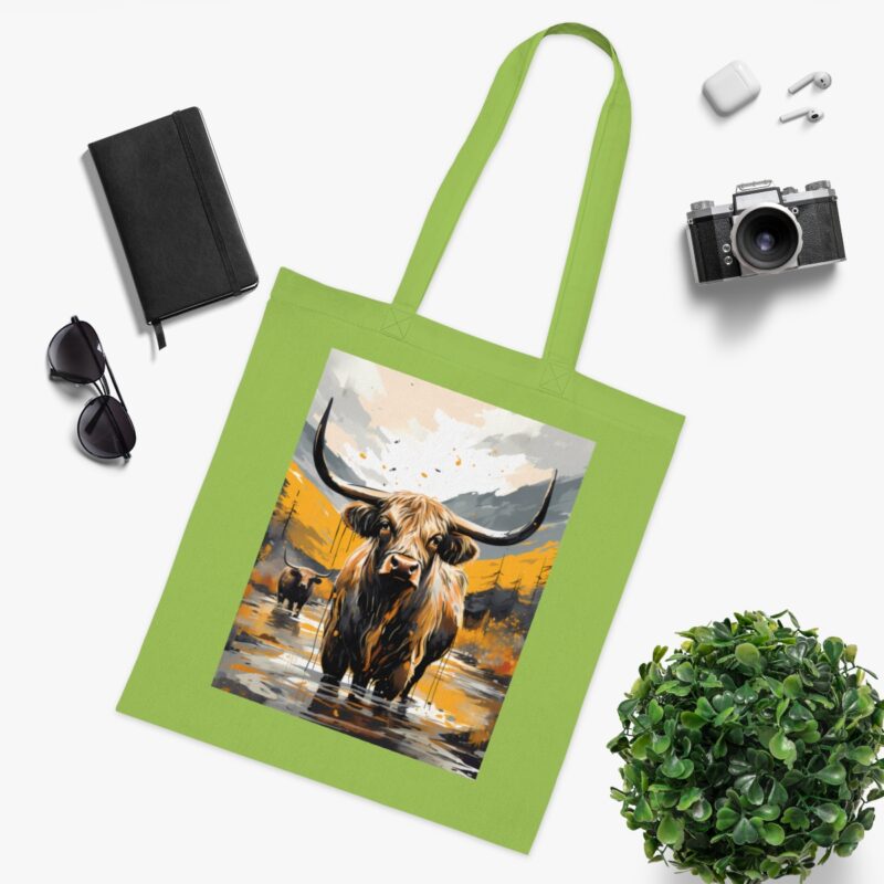 Highland Cows Cotton Tote Bag