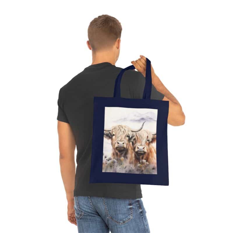 Highland Cows Cotton Tote Bag