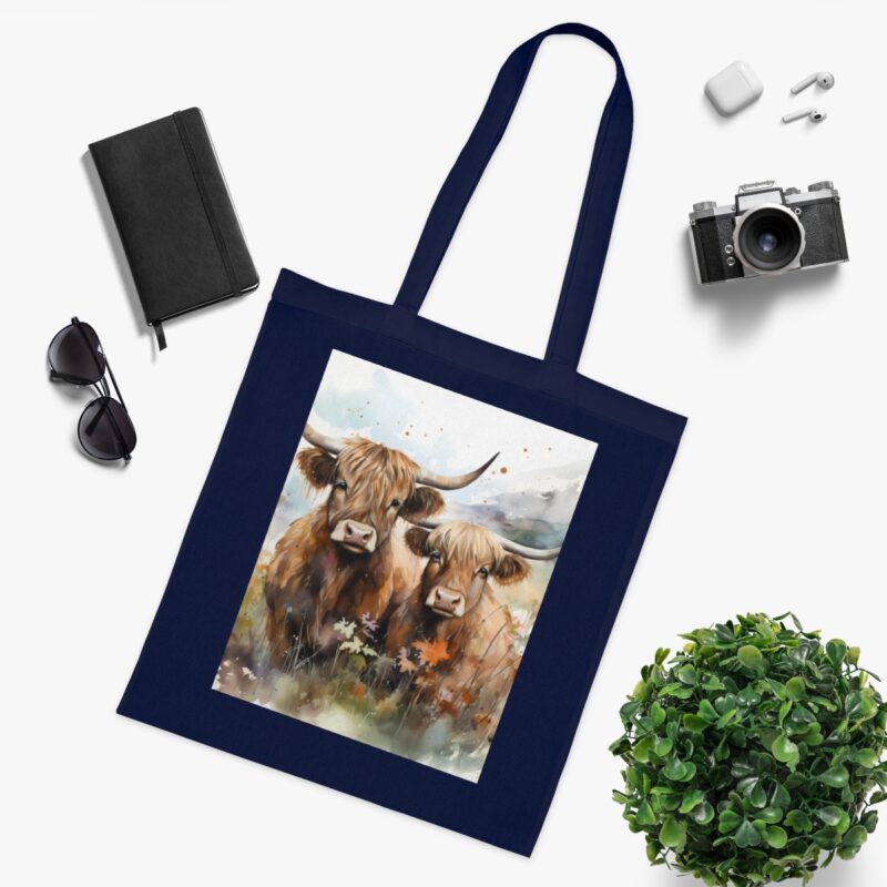 Highland Cows Cotton Tote Bag