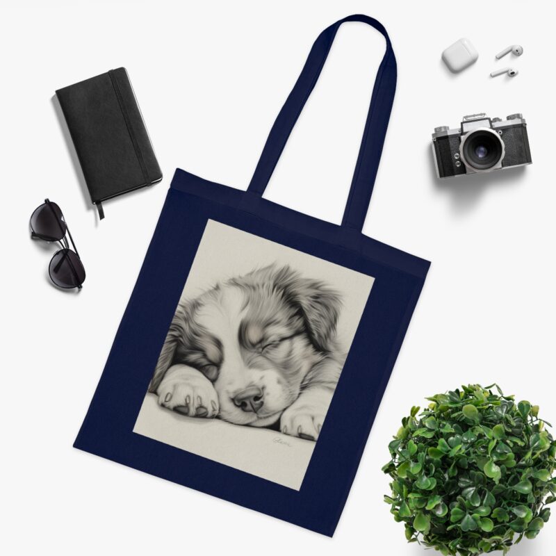 Australian Shepherd Dog Cotton Tote Bag