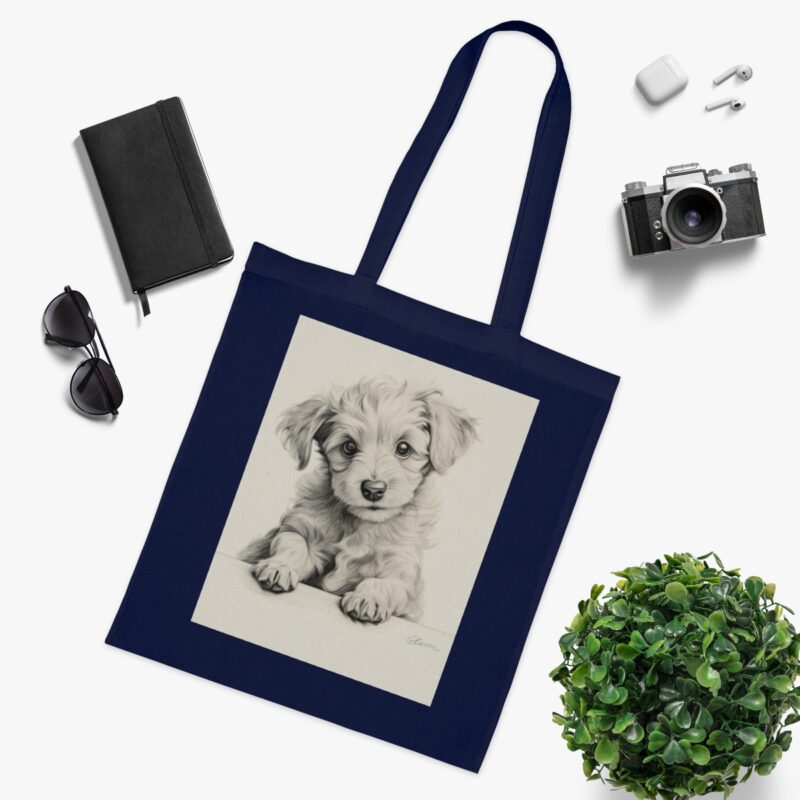 Poodle Cotton Tote Bag