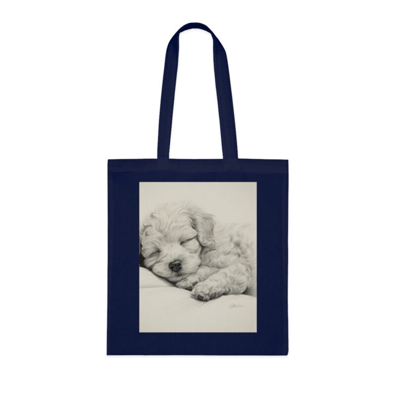 Poodle Cotton Tote Bag